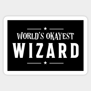 World's Okayest Wizard Roleplaying Addict - Tabletop RPG Vault Sticker